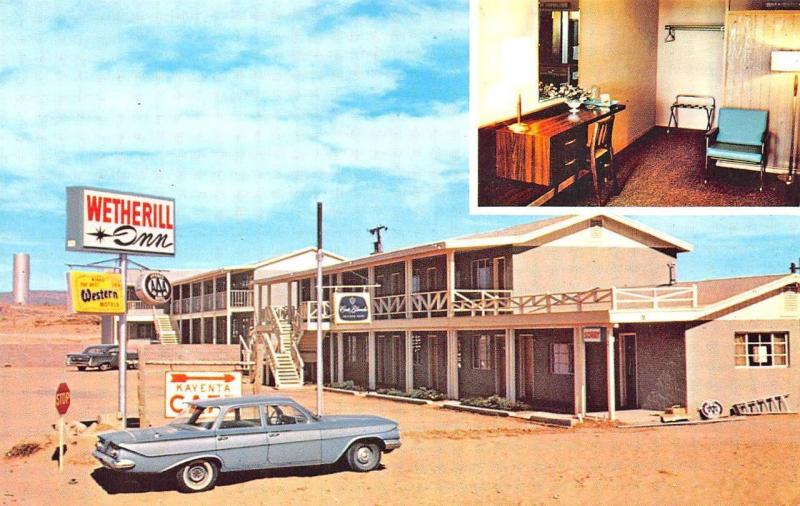 Snyder Monument Valley Navajo RT 1 Weaherill Inn Old Cars, Postcard 