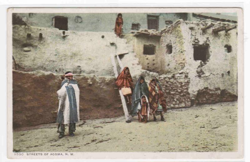 Native American Pueblo Indians Acoma New Mexico 1910c postcard