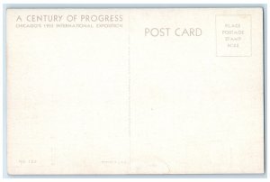 1933 Illinois State Host Building Century Of Progress Chicago IL Postcard