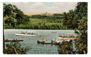 ME - Poland Spring. Poland Spring House, Boating on the Lakes (Tuck Ser. 2763)