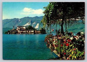 Lake Orta St. Julius Island Italy 4x6 VINTAGE Postcard 0453