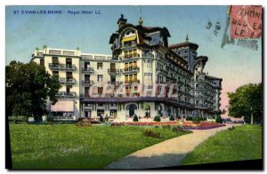 Old Postcard Evian Les Bains Royal Hotel