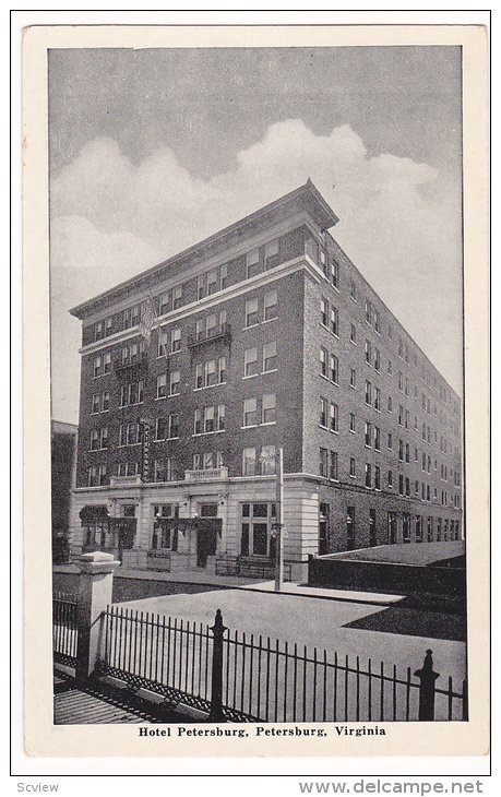 Hotel Petersburg , PETERSBURG , Virginia , 1920-30s