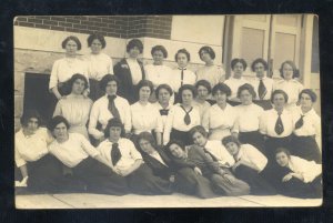 RPPC MARIONVILLE MISSOURI MARIONVILLE COLLEGE SORORITY REAL PHOTO POSTCARD