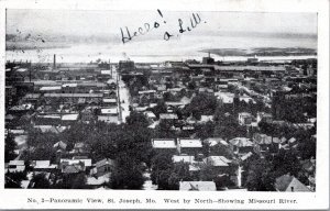 Postcard MO Panoramic View St. Joseph West by North - News-Press #3