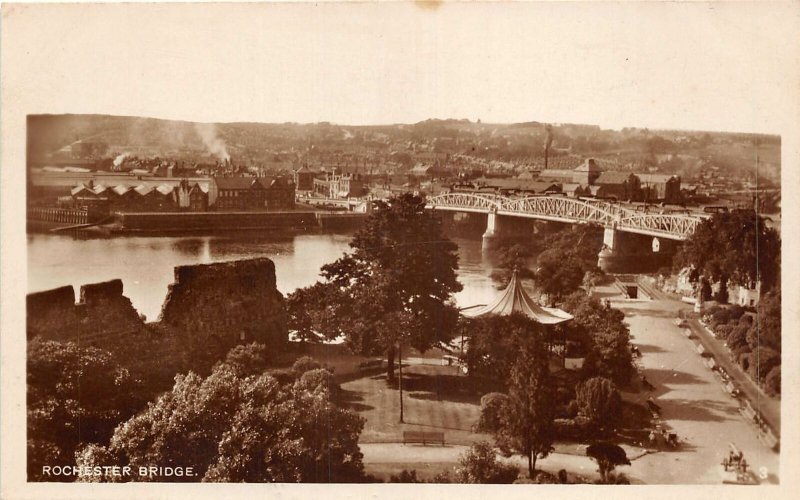 uk48571 rochester bridge real photo uk