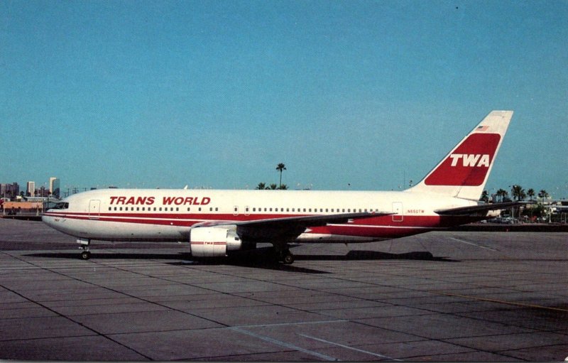 TWA Trans World Airlines Boeing B-767-205ER At Phoenix Sky Harbor Internation...