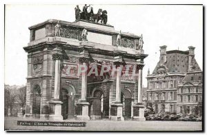 Postcard The Old Paris Arc de Triomphe du Carrousel