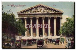 Old Postcard Paris La Madeleine