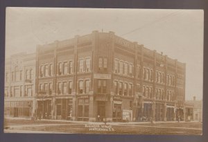 Watertown SOUTH DAKOTA RPPC 1909 MAIN STREET Stores BUSINESS BLOCK SD