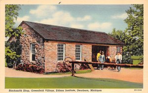Blacksmith Shop Greenfield Village  Edison Institute Dearborn MI 
