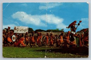 Trinidad & Tobago Tiger Worshippers Savannah Queen's Park Postcard Posted