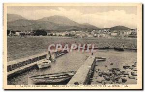 Old Postcard Panorama seen Banyuls Sur Mer De La Jetee