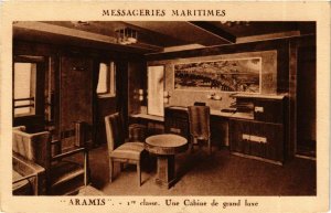 CPA AK Aramis - Une Cabine de Grand Luxe - Messageries Maritimes SHIPS (911574)