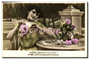 Old Postcard Postcards Woman