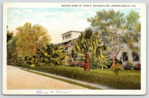 Ormond Beach Florida~John D Rockefeller Winter Home~Tropical Foliage~1925 