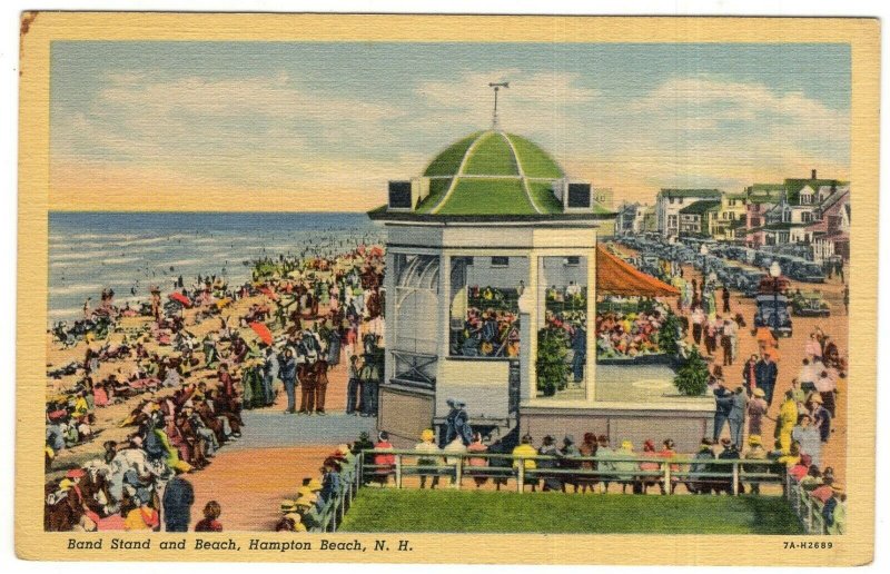 Hampton Beach, N.H., Band Stand and Beach