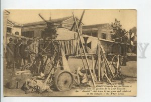 460538 Greece WWI Salonique Thessalonique downed german airplane Vintage