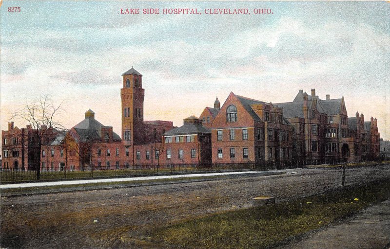 Cleveland Ohio c1910 Postcard Lake Side Hospital 
