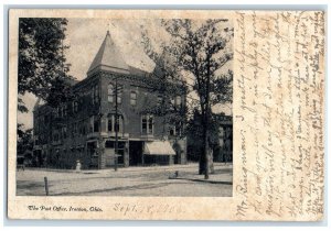 1906 The Post Office Exterior Roadside Ironton Ohio OH Posted Vintage Postcard