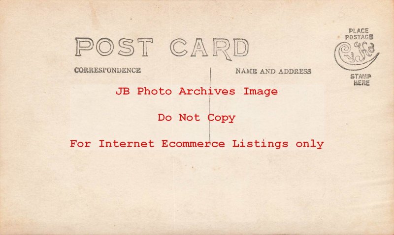 Unknown Location, RPPC, Man Sitting on a Harley Davidson Motorcycle, Goggles