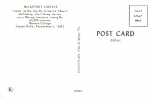 US    PC5388 McCARTNEY LIBRARY, BEAVER FALLS, PA