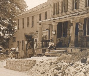 Redding CT Connecticut Barnum Bailey Cirus Sign Klien Store Real Photo Postcard