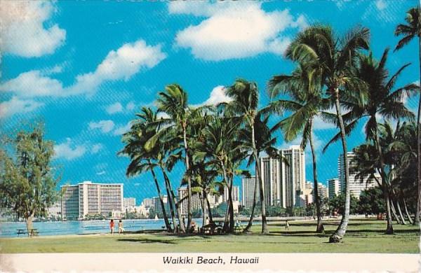 Waikiki Beach Honolulu Hawaii 1980