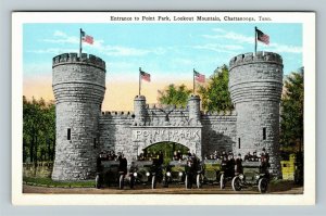 Chattanooga TN-Tennessee, Entrance Gate into Point Park, Vintage c1920 Postcard 