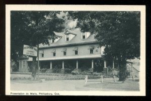 dc588 - PHILLIPSBURG Quebec 1940s Presentation de Marie. School. Postcard