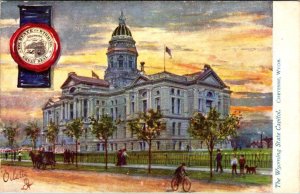 Cheyenne, WY Wyoming  STATE CAPITOL   ca1910's Raphael Tuck OILETTE Postcard