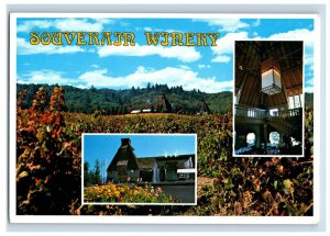 Vintage Souverian Cellars Vinyards, California. Postcard &DE