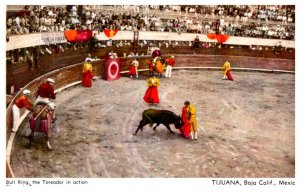 Mexico  Tijuana Bull ring The Toreodor in action