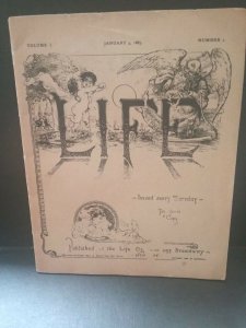 Vintage 1883  Life Booklet Volume 1 Issue 1 Very Good Condition.