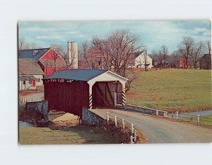 Postcard Landis Mill Bridge, Heart of Dutchland, Pennsylvania