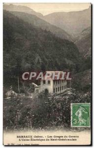 Old Postcard Barraux The Cernon Gorges The electric plant of Upper Gresivaudan