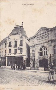 France Toul Theatre et Cafe de la Comedie 1906