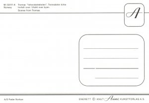 Postcard Scenes From Ishavskatedralen Tromsdalen Parish Church Tromsø Norway