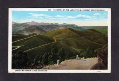 CO Lookout Mt Lariat Trail DENVER COLORADO Postcard PC