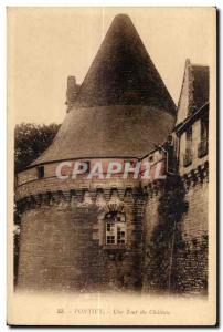 Old Postcard A Pontivy Chateau Tour