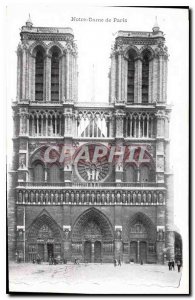 Old Postcard Notre Dame de Paris