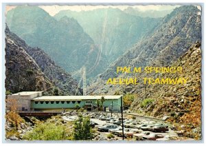 1976 Tramway Valley Station Parking Area Palm Springs California CA Postcard 