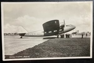 Mint Netherlands Real Picture Postcard Fokker F XXXVI Arend Airplane