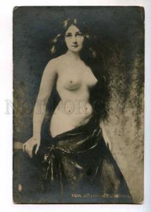 244605 NUDE Woman LONG HAIR by Angelo ASTI Vintage Russia PC