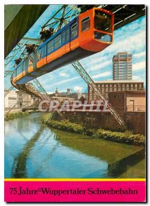 Modern Postcard 75 Jahre Wuppertaler Schwebebahn