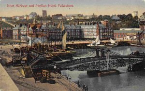 Inner Harbor Pavillion Hotel Folkestone Kent England UK postcard