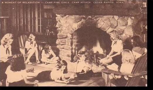 Iowa Cedar Rapids Camp Hitaga Camp Fire Girls Moment Of Relaxation Artvue