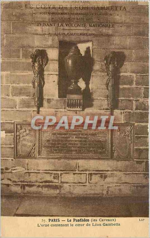 Old Postcard Paris Pantheon The Vaults