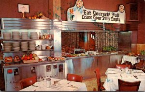 Pennsylvania Lancaster Miller's Smorgasbord Restaurant 1967