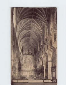 Postcard Choir looking westward, Washington Cathedral, Washington, D. C.